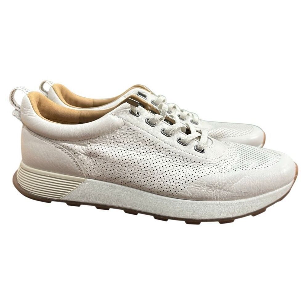 Johnston & Murphy Mens Kinnon Perfed Jogger Sneakers Size 14 Sheep Skin Casual